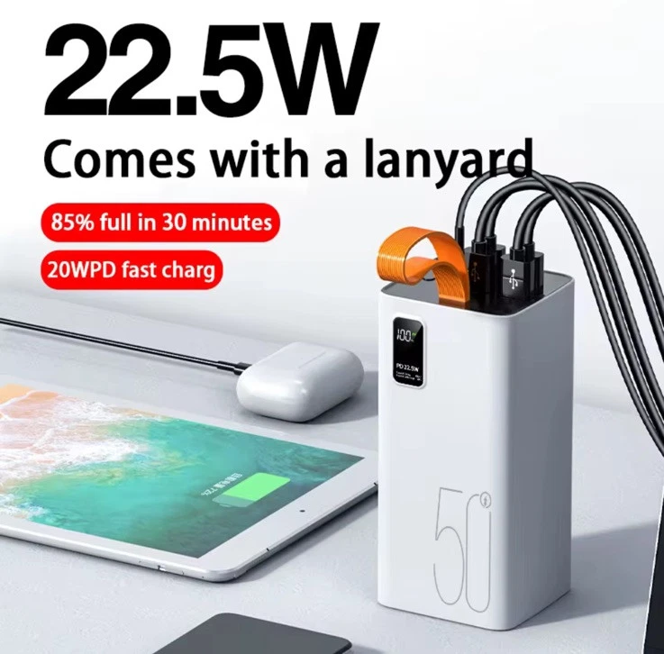 BOCXY 50000MAh USB C Power Bank,22.5W Fast Charge Portable Charger Battery Pack - image 1 of 1