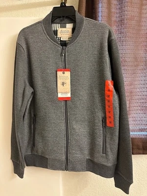 Chaqueta gris tejida mediana Boston Traders forrada de vellón Foto 1 de 4