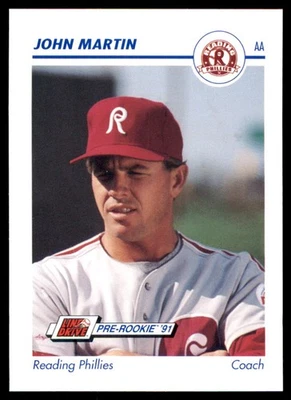 1991 Line Drive AA #509 John Martin Reading Phillies - Image 1 of 2