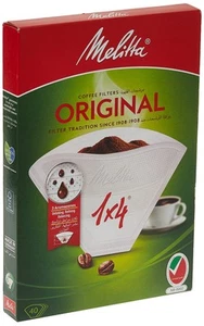 Melitta Original Filtri 1 x 4 Confezione da 40 Bianco - Foto 1 di 5