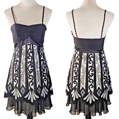 Sue Wong Mini Dress Size 4 Black Lace - Image 1 of 4