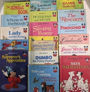 Lote de 17 libros Disney's Wonderful World of Reading, primeras ediciones, años 70 y 80 - Imagen 1 de 15