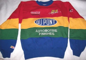 YOUTH M: CHASE Authentics Jeff Gordon 24 Sweatshirt Colorblock VTG NASCAR DuPont - Picture 1 of 5