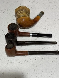 Vintage Imported Tobacco Pipes Lot Milano Brewster White Cloud - As Is - Picture 1 of 13