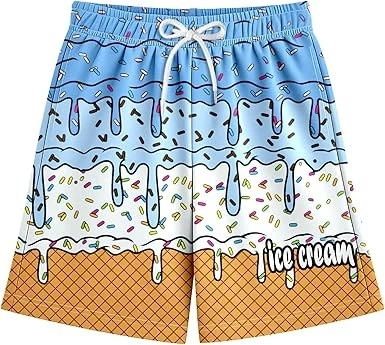 Pantalones Cortos Hawaianos de Béisbol Helado Goteo Niños Personalizados Juveniles Equipo Deportivo Regalo Foto 1 de 4