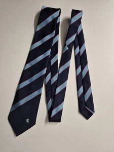 Kent County Cricket Club Tie-Sharpe & Freeman-Navy & Light Blue Striped-Vintage - Picture 1 of 3