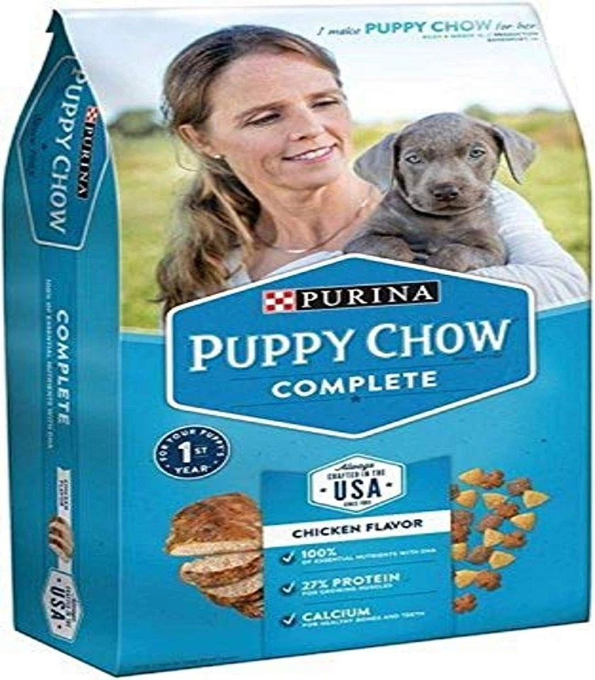Comida seca para perros Puppy Chow, completa, sabor pollo, bolsa de 4,4 libras Foto 1 de 1