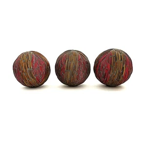 Mosaic Orbs Set of 3 Decorative Balls Spheres Glass Bowl Jar Filler Ball 4 inch - Picture 1 of 6