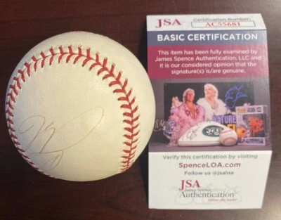 Mike Piazza Single Signed OML Ball Certificate of Authenticity by JSA CM 778 - Image 1 of 4