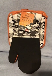 Disney Mickey Mouse Oversized Oven Mitt and Pot Holder Fall Theme  - Picture 1 of 1
