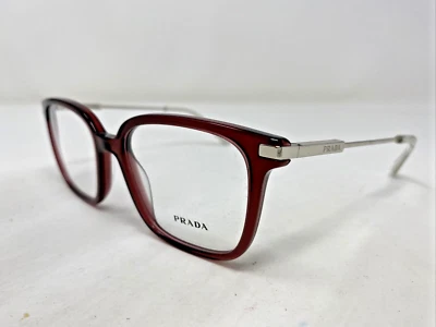 Prada 意大利 VPR 04Z 11G-101 52-18-145 勃艮第全边眼镜框 IZ80 — 第 1/4 张图片