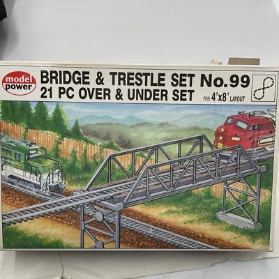 Model power bridge & trestle set No.99 21 Pc Over & Under Set For 4x8 Layout - Image 1 of 3