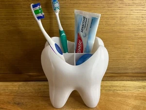 Mega Molar Toothbrush Holder - 4 Cavities Family Sized Bathroom Organiser Large - Picture 1 of 4