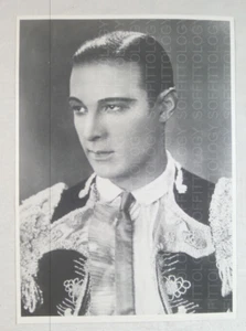 FOTOGRAFIA VECCHIA FOTO VINTAGE CINEMA FILM ATTORE RODOLFO VALENTINO BLOOD SAND - Foto 1 di 2