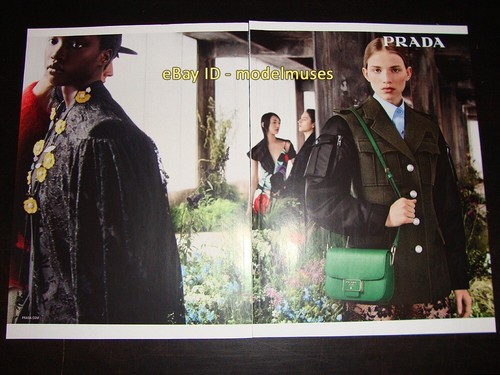 PRADA 365 rivista 2 pagine STAMPA ANNUNCIO autunno 2019 REBECCA LEIGH LONGENDYKE Anok Yai