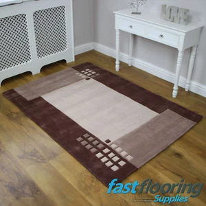 Hong Kong 090B Beige Rug *0.90 x 1.50* Lounge Bedroom - SALE - *RRP £89* - Picture 1 of 7