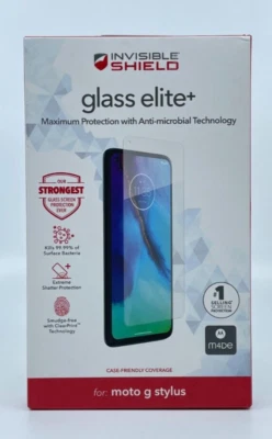 ZAGG InvisibleShield Glass Elite+ Screen Protector for Moto G Stylus (2020) - Image 1 of 2