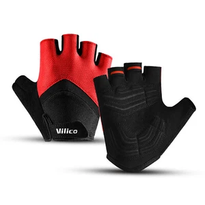 Sports Cycling Gloves Mountain Bike Bicycle Breathable Half Finger MTB Gloves - Picture 1 of 15