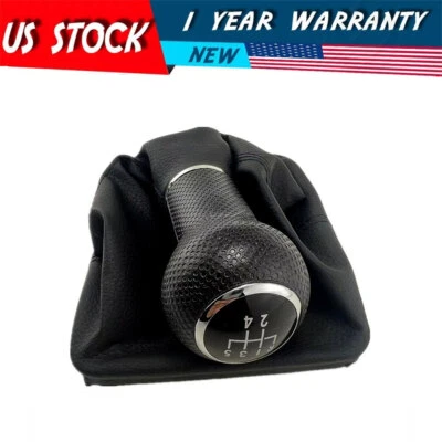 Manual 5-Speed Shifter Gear Knob Lever Gaitor Boot For Volkswagen Jetta 2002-12 - Image 1 of 4
