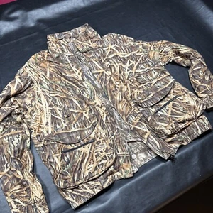 Beretta Mens Large L Jacket Reversible Waterfowler Mossy Oak Camo Coat Shadow - Picture 1 of 24