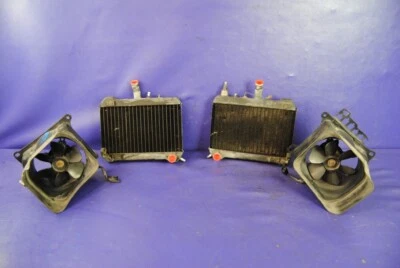 1988 88-90 Honda GL1500 Goldwing OEM Radiators Cooling Fans Assembly Shrouds Foto 1 de 4