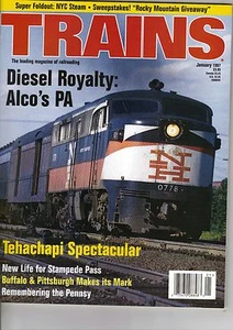 Revista Trains edición enero 1997 New Haven 0778 cerca de Berlín CT en la portada - Imagen 1 de 1
