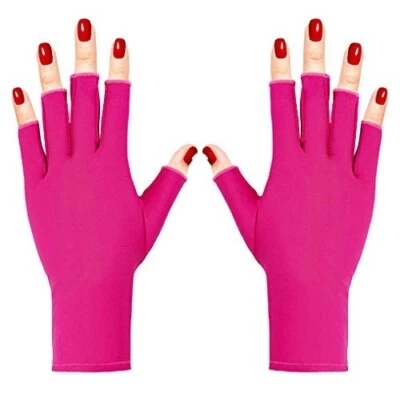 Anti UV Gloves for Nail Lamp Light Manicure Gloves UV Protection Gloves Finge... - Image 1 of 4