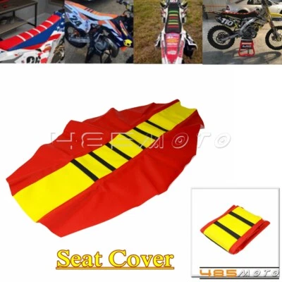 Cubierta de asiento suave de goma para agarre de moto de cross para bicicleta de enduro Yamaha YZ125 YZ250 MX Foto 1 de 4