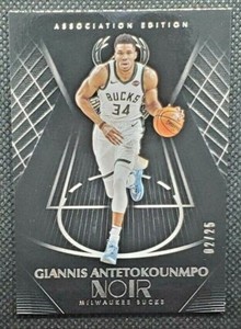 2019-20 Panini Noir Basketball Giannis Antetokounmpo Association Edition /25 🔥