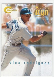 1997 Skybox Circa Icon #10 Alex Rodriguez T4