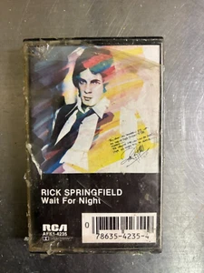 RICK SPRINGFIELD - WAIT FOR NIGHT - CASSETTE TAPE NEW SEALED - Picture 1 of 2
