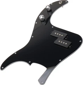 Guitar Prewired Loaded Pickguard for Fender Precison P Bass Part Black - Picture 1 of 1