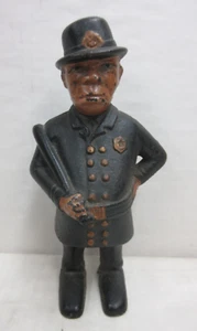 Antiguo banco de oficiales de policía de hierro fundido de colección A.C. Williams Mulligan the Cop - Imagen 1 de 10