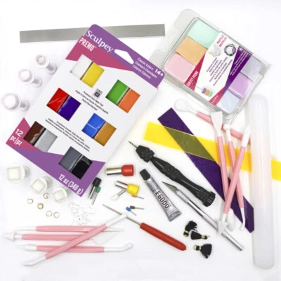 Kit de puesta en marcha de arcilla polimérica - Herramientas cortadores Sculpey Premo paquete  Foto 1 de 4