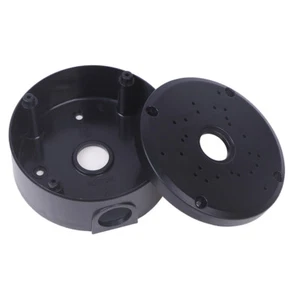 Black CCTV Camera Bracket Junction Box Cable Deep Base Camera Bracket - Picture 1 of 9