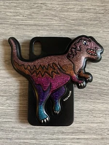 COACH Glitter iPhone Case Rexy the T Rex Dinosaur for iPhone X/XS - Picture 1 of 4
