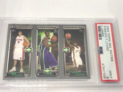 Tarjeta de novato 2003 Topps RKE Matrix Lebron James RC PSA 9 como nueva 🔥 Foto 1 de 2