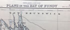 Vintage Admiralty Sea Chart. No.464. PLANS in  The BAY OF FUNDY, 1957