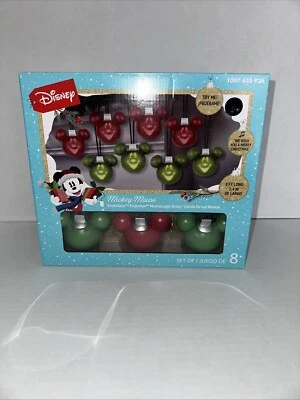Disney Christmas Mickey Mouse Projection 8 Musical Light String - 8.2 FT Long - Image 1 of 4