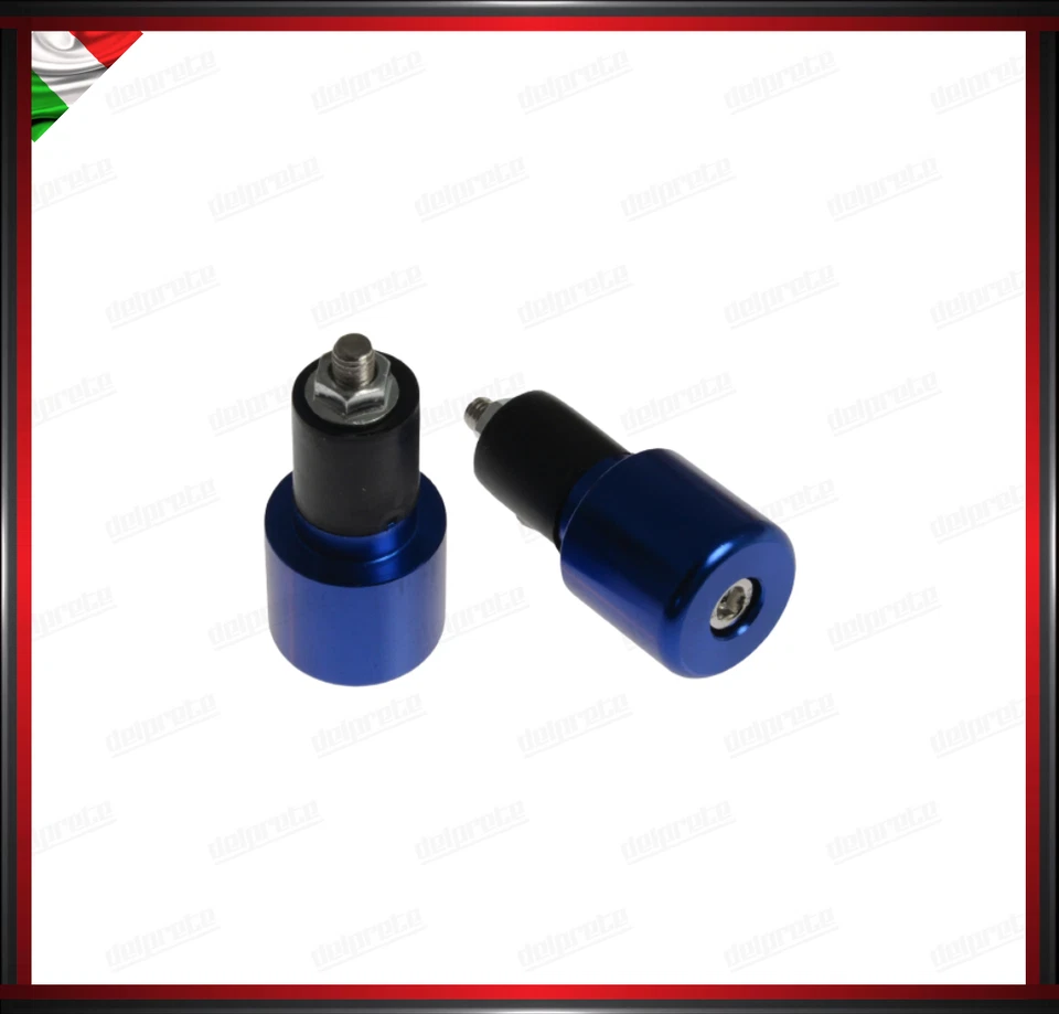 CONTRAPPESI MANUBRIO BLU MOTO SCOOTER STABILIZZATORI BILANCIERI UNIVERSALI - Immagine 1 di 1