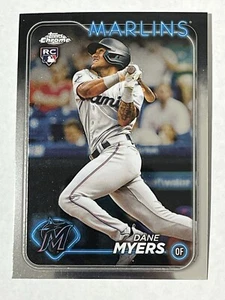 Tarjeta de novato 2024 Topps cromada #46 Dane Myers RC Miami Marlins - Imagen 1 de 3
