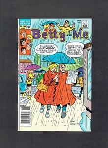 Betty and Me #158 Archie Series 1987 VF+ Archie and Betty Sharing Rain Poncho - Picture 1 of 2