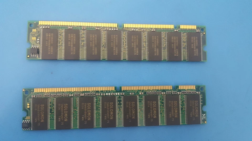 Memory Module, RAM, 168 pin, 64MB, 16X64, 2 Pcs - Image 1 of 2
