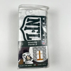 Disney NFL New York Jets Curtain Window Panels New In Packaging 82” W x 63” L - Picture 1 of 10
