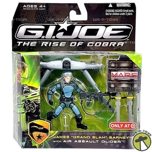 G.I. Joe The Rise of Cobra James Grand Slam Barney w/ Air Assault Glider Set - Picture 1 of 4
