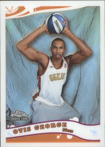 2005-06 Topps Chrome Refractors 66ers Basketball Card #255 Otis George DL /999