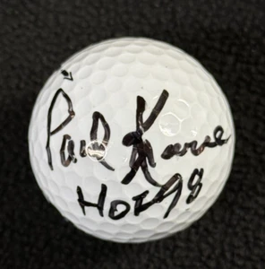 Pallina da golf firmata Paul Krause Minnesota Vikings Beckett LOA COA - Foto 1 di 3