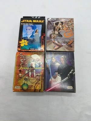 Lot Of (4) Star Wars 50 Piece Mini Puzzles - Image 1 of 4