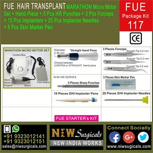NIW FUE Hair Transplant Kit 117 with Micro motor, etc.. - Picture 1 of 3
