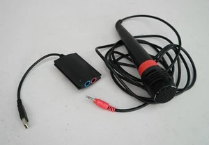 PS2 Playstation 2 Singstar Wired Microphone (Pink) + Dongle - Picture 1 of 8